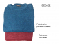 Preview: Alpaka Round-Aussch Knopen-Strick Pullover für Damen oder Herren