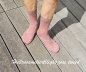 Preview: Alpaca Socks - solid color - light rose tweed