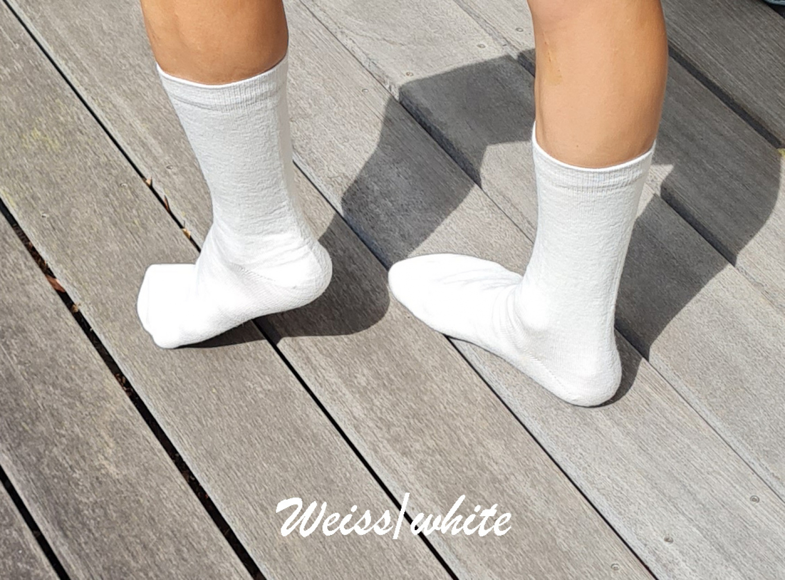 Alpaca Socks - solid color - white